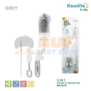 Kandila 3 in 1 Straw And Brush Set KDL06-15