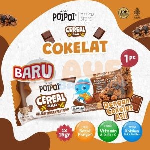 POIPOI CEREAL BAR RASA COKLAT 15GR