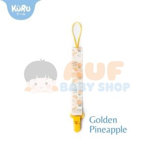 KURU Baby Pacifier Clip Golden Pineapple