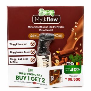 Mom Uung Bundling - Susu Coklat 15 Sachet V2 + Free Hair Lotion 50ml + Sticker Bundling