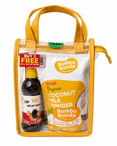 BUMBU BUNDA BUNDLING BB BOOSTER BEEF SALMON 200GR + COCONUT MILK POWDER FREE KECAP MANIS NEW + EXCLUSIVE TAS MIKA