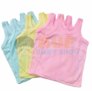 Kaos Singlet (XL 4-6 Tahun) 1 Lusin 12 PCS Mix Warna