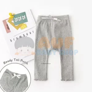 Legging Shin Bi XS 3-9 Bulan (Abu Muda)