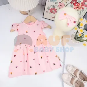 Dress Arabella (Blush Floral) 3-12 Bulan