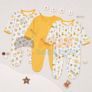 Sleepsuite Isi 3 Animal Mustard
