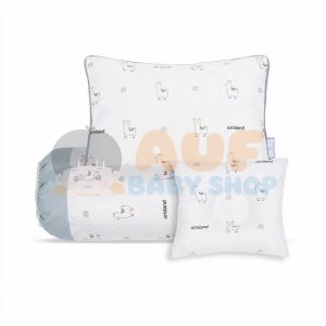 Omiland Bantal Guling Set + Bantal Peang Alpaca Series Biru