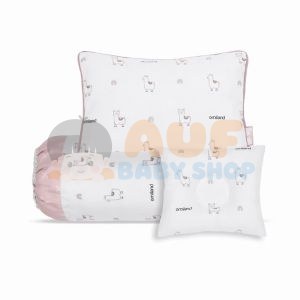 Omiland Bantal Guling Set + Bantal Peang Alpaca Series Peach