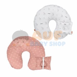 Omiland Bantal Ibu Menyusui Bulat + Bantal Lengan Alpaca Series Peach