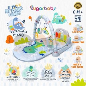 Sugarbaby My Piano Playmat - Blue Sugar Dino