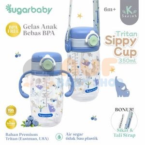 Sugarbaby Tritan Sippy Cup K Serries 350ml - Blue
