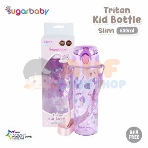 Sugarbaby Tritan Kid Bottle Slim 600 ml - Pink Butterfly