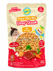 GROUU SUPER RICE 200GR (BEEF STEAK)