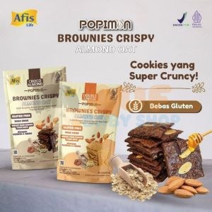POPIMON Brownies Crispy Almond Oat Choco Almond 50 GR