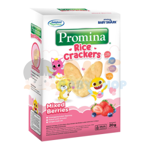 PROMINA RICE CRACKERS MIXED BERRIES 20G